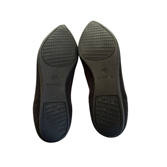 Rothy's Shoes Women's Black  Ballet Pointed Toe Maritime Flats Sz W8.5 - Picture 3 of 8